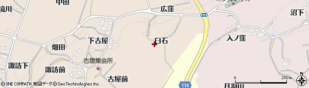 福島県二本松市吉倉（臼石）周辺の地図