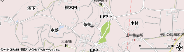 福島県二本松市米沢（茶畑）周辺の地図