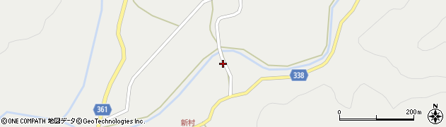 福島県西会津町（耶麻郡）新郷大字笹川（腰巻）周辺の地図