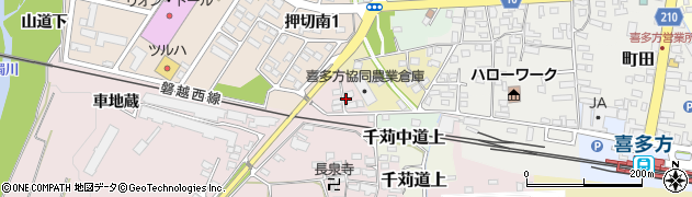 福島県喜多方市豊川町米室（渕馬作）周辺の地図