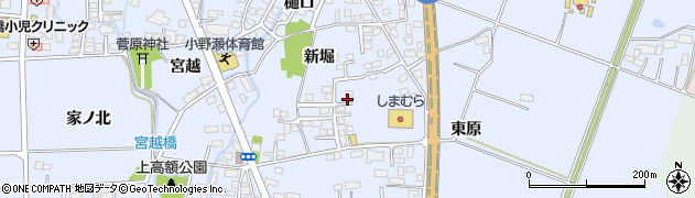 福島県喜多方市関柴町上高額新堀317周辺の地図