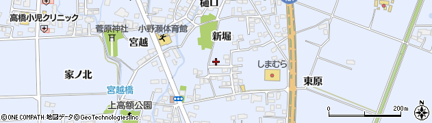 福島県喜多方市関柴町上高額新堀327周辺の地図