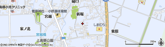 福島県喜多方市関柴町上高額新堀318周辺の地図