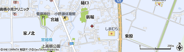福島県喜多方市関柴町上高額新堀321周辺の地図