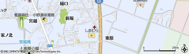 福島県喜多方市関柴町上高額新堀270周辺の地図