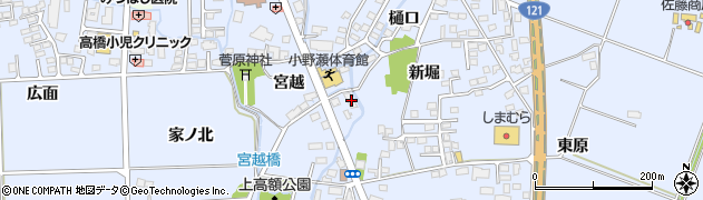 福島県喜多方市関柴町上高額新堀459周辺の地図