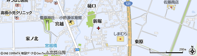 福島県喜多方市関柴町上高額新堀322周辺の地図