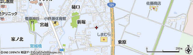 福島県喜多方市関柴町上高額新堀286周辺の地図