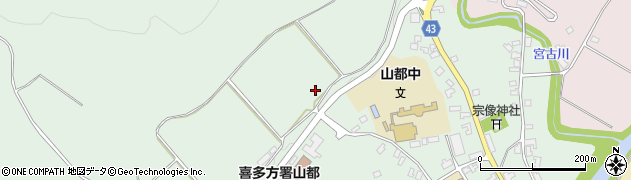 福島県喜多方市山都町（上石打場）周辺の地図