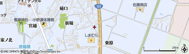 福島県喜多方市関柴町上高額新堀265-1周辺の地図
