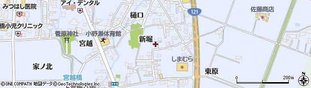福島県喜多方市関柴町上高額新堀308周辺の地図
