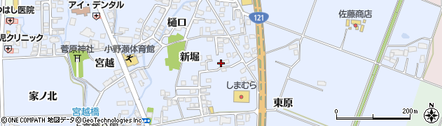 福島県喜多方市関柴町上高額新堀284周辺の地図