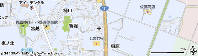 福島県喜多方市関柴町上高額新堀260周辺の地図