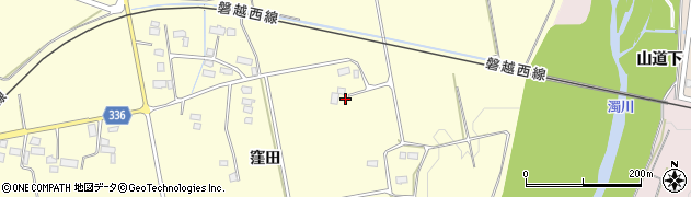 福島県喜多方市慶徳町松舞家（舞台田前）周辺の地図