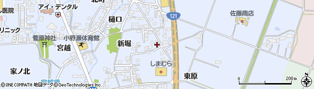 福島県喜多方市関柴町上高額新堀257周辺の地図