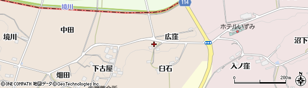 福島県二本松市吉倉広窪周辺の地図