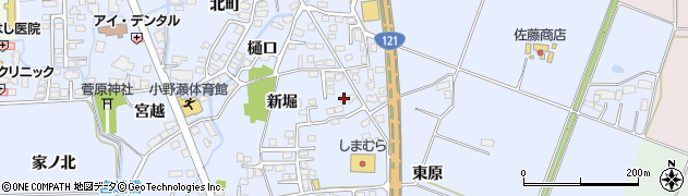 福島県喜多方市関柴町上高額新堀279周辺の地図