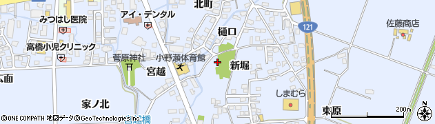 福島県喜多方市関柴町上高額新堀354-1周辺の地図