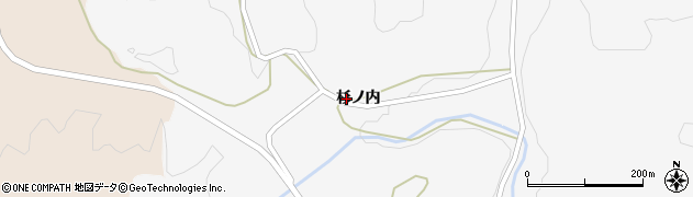 福島県川俣町（伊達郡）東福沢（杉ノ内）周辺の地図