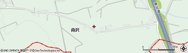福島県福島市松川町水原（南沢）周辺の地図
