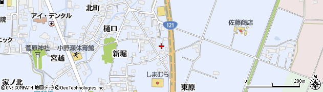福島県喜多方市関柴町上高額新堀254周辺の地図