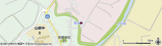 福島県喜多方市山都町木幡（大谷川丁）周辺の地図