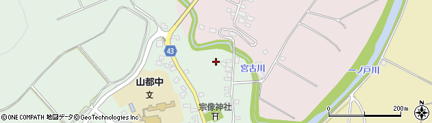 福島県喜多方市山都町（江戸塚）周辺の地図