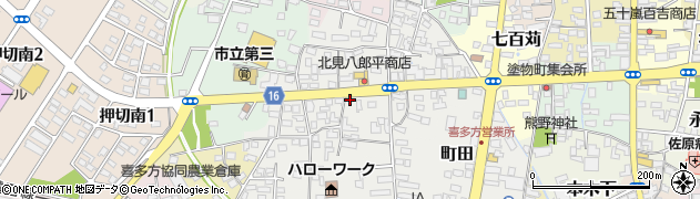 福島県喜多方市天満前周辺の地図