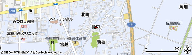 福島県喜多方市関柴町上高額樋口周辺の地図