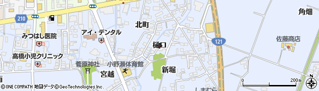 福島県喜多方市関柴町上高額（樋口）周辺の地図