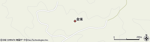 福島県川俣町（伊達郡）小綱木（金米）周辺の地図