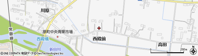 福島県南相馬市原町区上高平（西殿前）周辺の地図