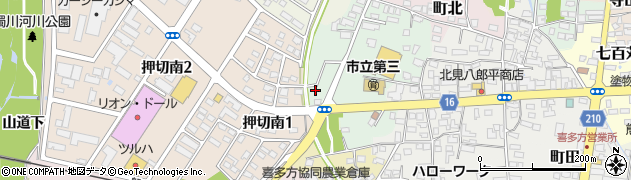 福島県喜多方市長源段周辺の地図