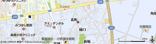 福島県喜多方市関柴町上高額（北町）周辺の地図