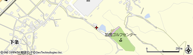 新潟県加茂市下条周辺の地図