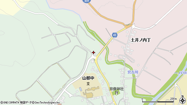 〒969-4126 福島県喜多方市山都町馬放場の地図