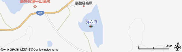弥六沼周辺の地図