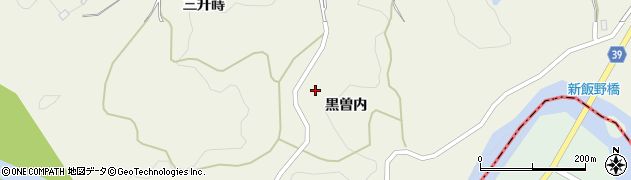 福島県福島市飯野町明治（黒曽内）周辺の地図
