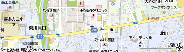 マクドナルド喜多方店周辺の地図