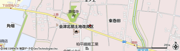 福島県喜多方市関柴町三津井堂ノ上585周辺の地図