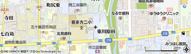 福島県喜多方市柳原周辺の地図