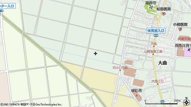 〒959-1263 新潟県燕市大曲の地図