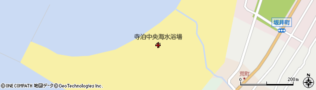寺泊中央海水浴場周辺の地図