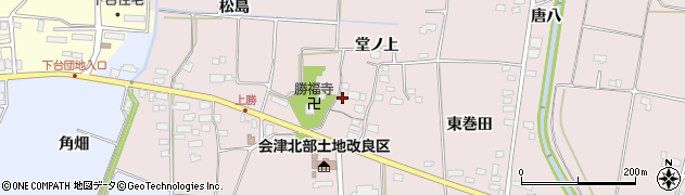 福島県喜多方市関柴町三津井堂ノ上589周辺の地図