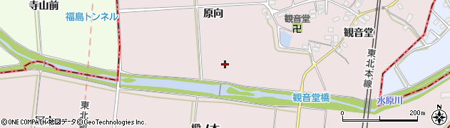 福島県二本松市米沢（原向）周辺の地図