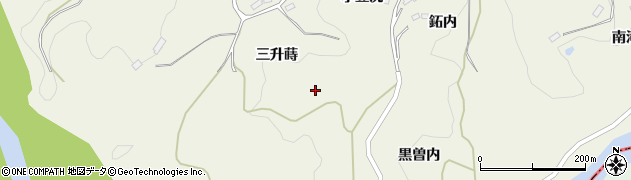 福島県福島市飯野町明治（三升蒔）周辺の地図