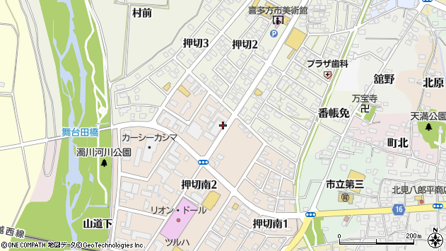 〒966-0874 福島県喜多方市窪屋敷の地図