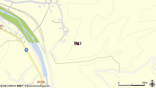 〒959-1334 新潟県加茂市狭口の地図