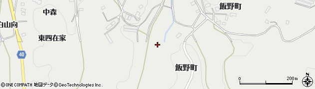 福島県福島市飯野町（舘）周辺の地図