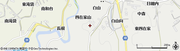 福島県福島市飯野町四在家山35周辺の地図